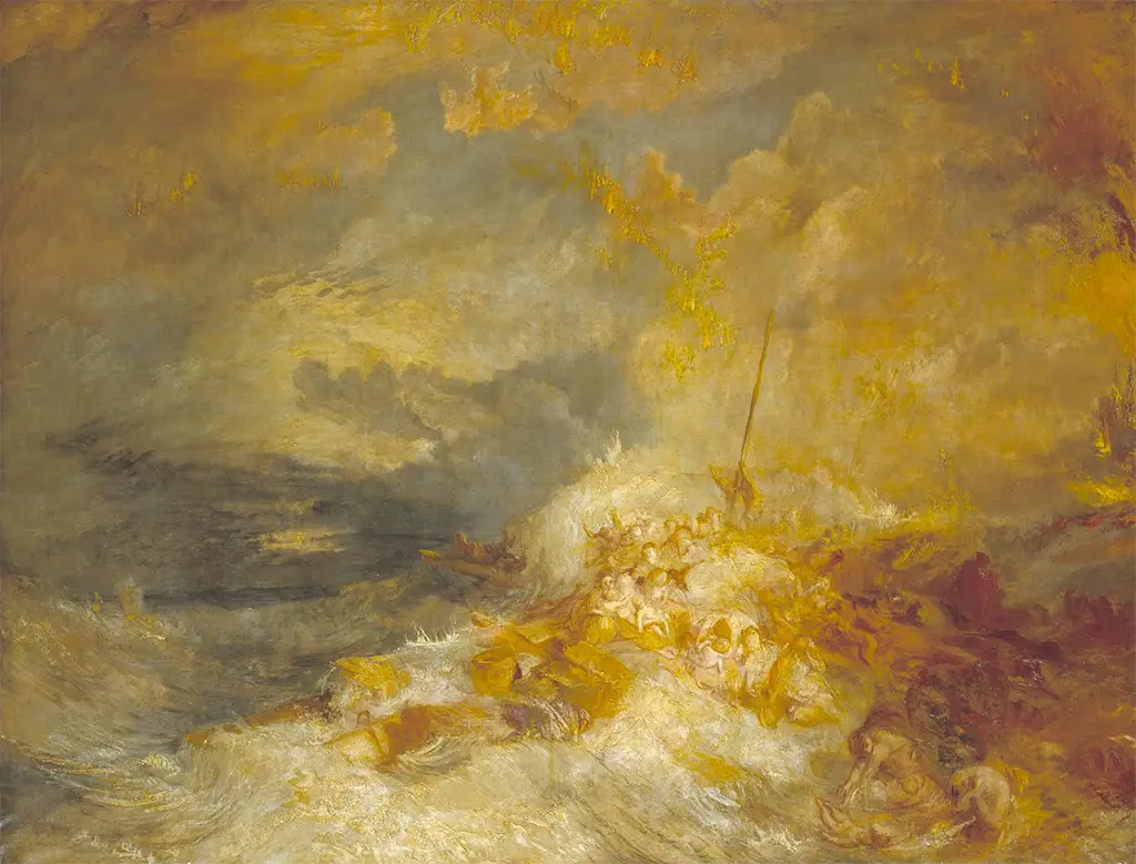 A Disaster at Sea in Detail JMW Turner